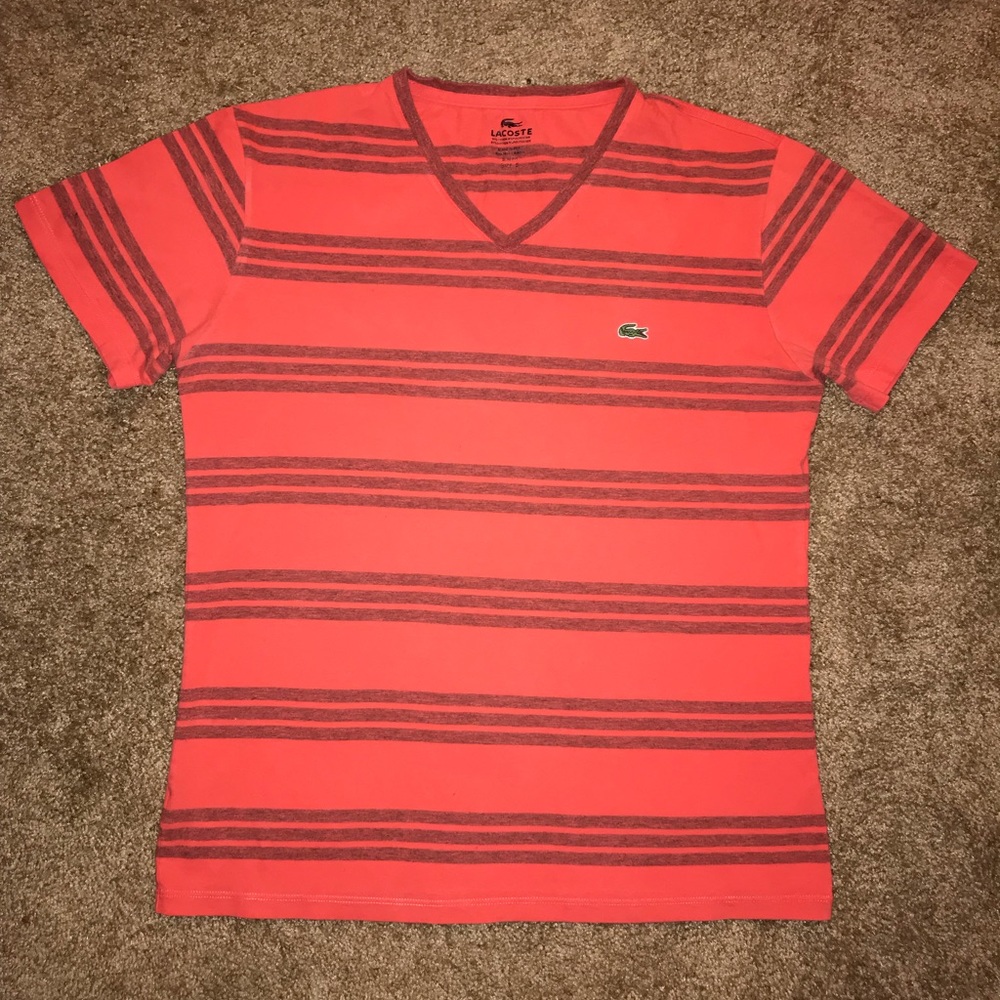 COPY - Lacoste Orange Strip T-Shirt